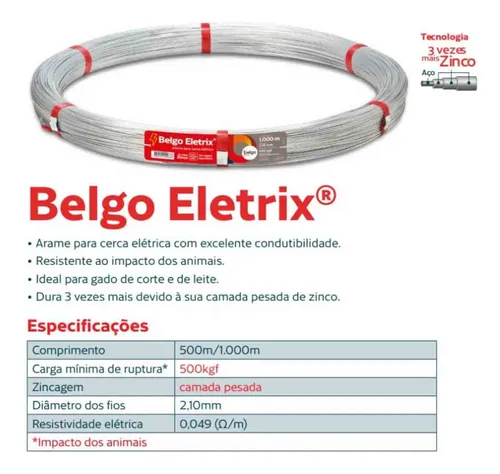 Arame Belgo Eletrix