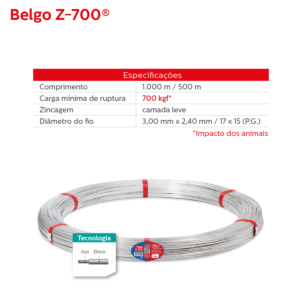 Arame Belgo Z-700